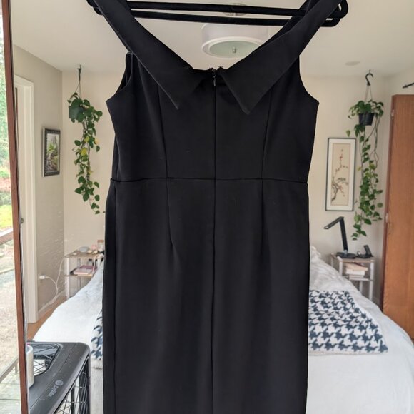 Lulus Glam Black Off-the-Shoulder Bodycon Dress Size Large - Picture 7 of 11